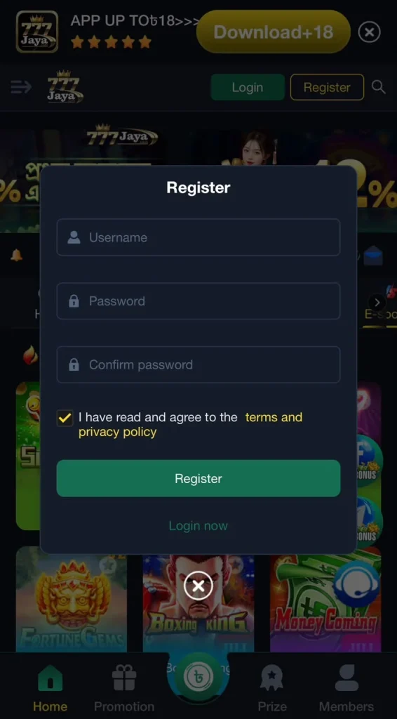 777Jaya Register